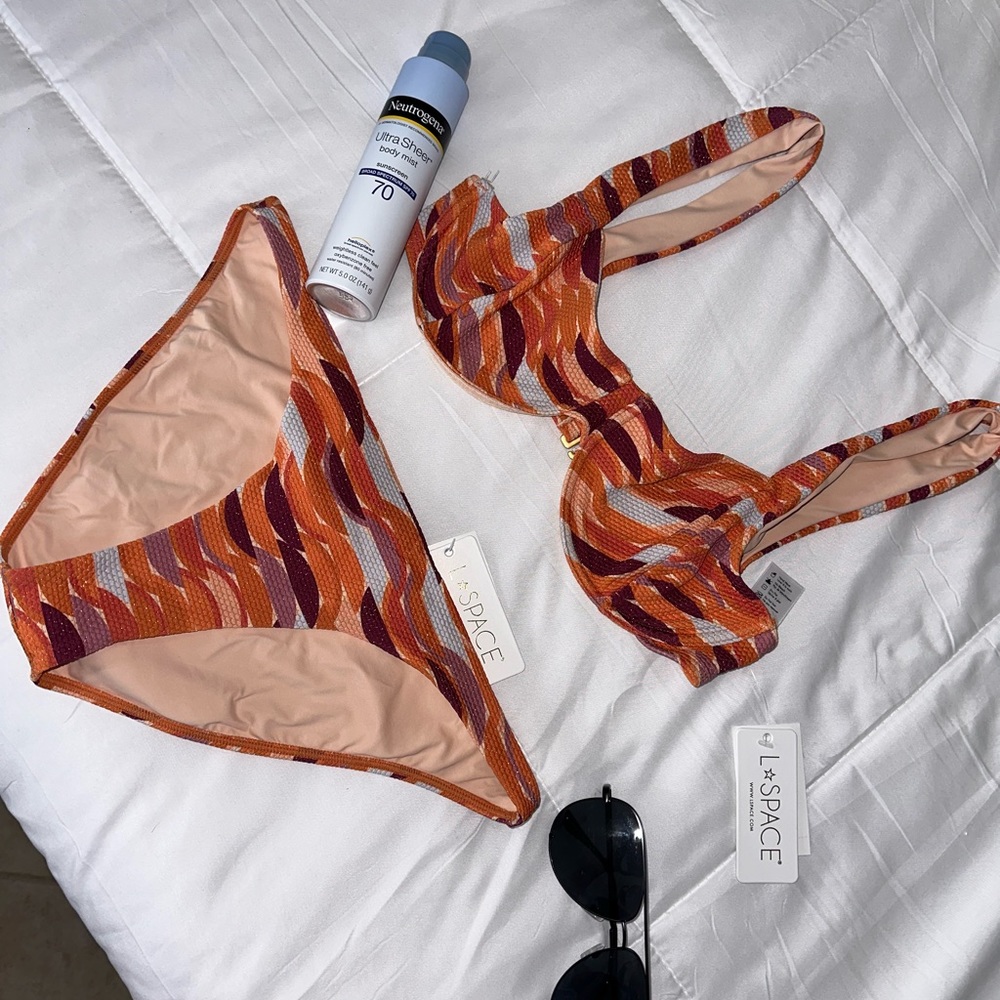 L*SPACE Full Camacho Low-Rise Bikini Bottoms